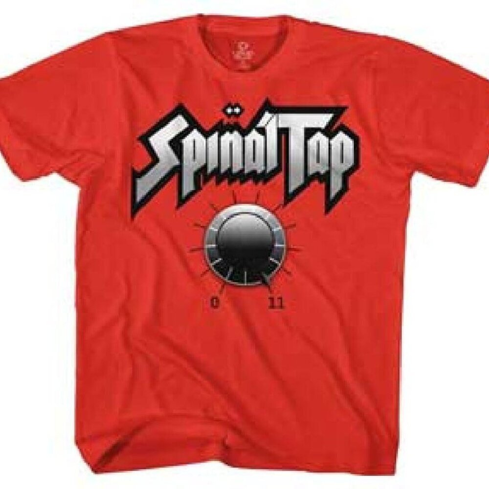 Spinal Tap 'One Louder' Amp Knob Tee, Size XL, New